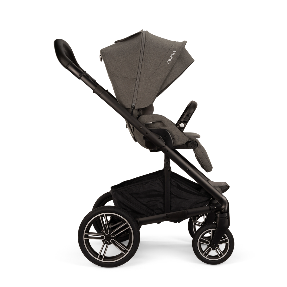 Nuna Mixx Next Reversible Seat Stroller with Flat Recline|Height Adjustable Handle Bar|All Terrain|All Wheel Suspension|One Hand Fold|Rain Cover & Post Adaptors|0 to 4Y (Upto 22Kg) - Thunder