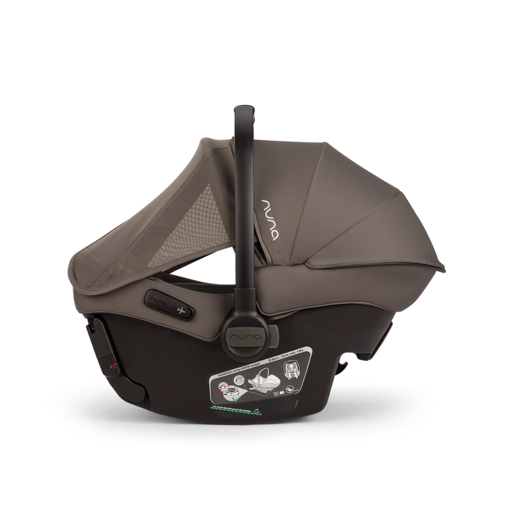 Nuna Pipa Urbn Ultra Lightweight Infant Car Seat|TUV Aircraft Certified|Baseless Install with Build in ISOFIX|0-18 Months|Upto 13Kg - Thunder