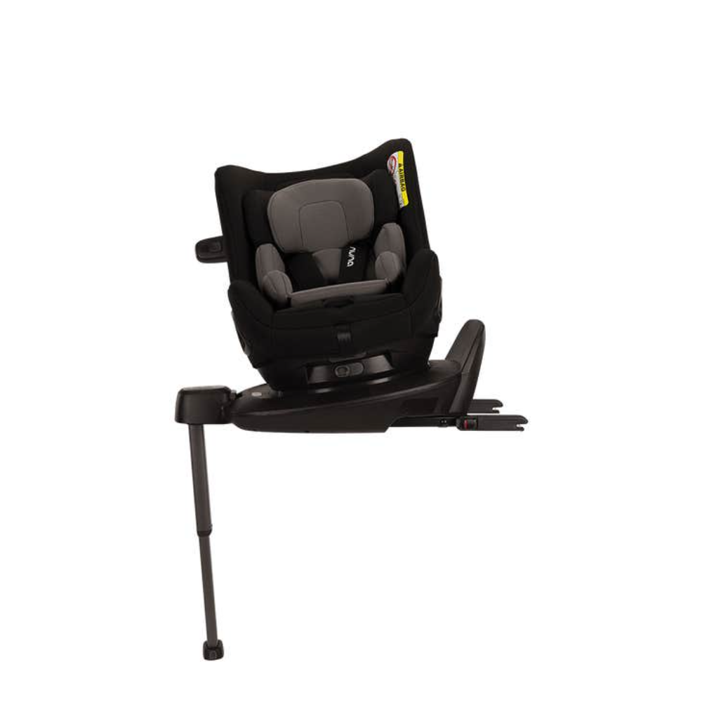 Nuna Pruu Baby Car Seat-Convertible Car Seat-360 Degree Rotation-10 Position Reclining Seat-Integrated Rebound Bar to Minimize Rotation During Impact-2 Years Warranty-For 0 to 4Y (Upto 19Kg) - Caviar