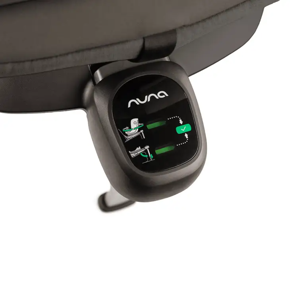 Nuna Pruu Baby Car Seat-Convertible Car Seat-360 Degree Rotation-10 Position Reclining Seat-Integrated Rebound Bar to Minimize Rotation During Impact-2 Years Warranty-For 0 to 4Y (Upto 19Kg) - Caviar