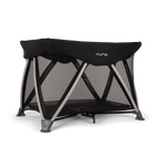 Nuna SENA Aire Travel Cot & Playard-With Triple-Layered Mesh Mattress-360 Degree Airflow-One Hand Fold-Light Weight & Portable-Includes Travel Bag-0 to 3Y-Caviar