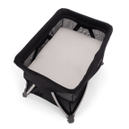 Nuna SENA Aire Travel Cot & Playard-With Triple-Layered Mesh Mattress-360 Degree Airflow-One Hand Fold-Light Weight & Portable-Includes Travel Bag-0 to 3Y-Caviar
