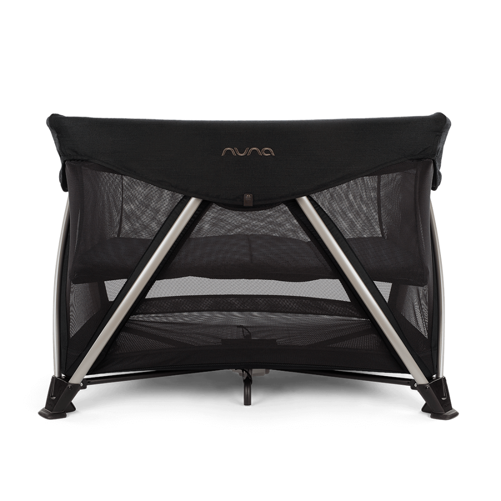 Nuna SENA Aire Travel Cot & Playard-With Triple-Layered Mesh Mattress-360 Degree Airflow-One Hand Fold-Light Weight & Portable-Includes Travel Bag-0 to 3Y - Riveted