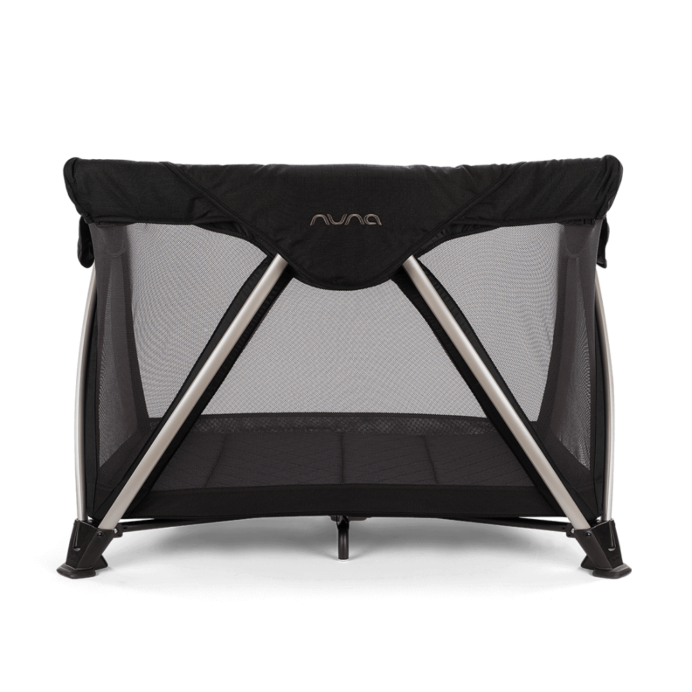 Nuna SENA Aire Travel Cot & Playard-With Triple-Layered Mesh Mattress-360 Degree Airflow-One Hand Fold-Light Weight & Portable-Includes Travel Bag-0 to 3Y - Riveted