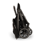 Nuna TRVL Dubl Twin Baby Stroller-Individually Adjustable Near Flat Reclining Seat-One Hand Fold-Large Storage Basket-2 Years Warranty-0 to 4Y (Upto 22 Kg)-Caviar