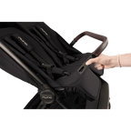 Nuna TRVL Dubl Twin Baby Stroller-Individually Adjustable Near Flat Reclining Seat-One Hand Fold-Large Storage Basket-2 Years Warranty-0 to 4Y (Upto 22 Kg)-Caviar