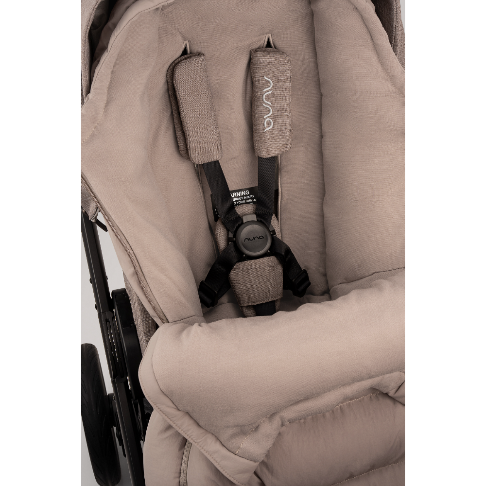 Nuna Mixx Next Reversible Seat Stroller with Flat Recline|Height Adjustable Handle Bar|All Terrain|All Wheel Suspension|One Hand Fold|Rain Cover & Post Adaptors|0 to 4Y (Upto 22Kg) - Cedar