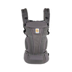 Ergobaby Omni Breeze Baby Carrier - Lightweight Newborn to Toddler Carrier with Breathable Soft Mesh, Enhanced Lumbar Support,  Adjustable Waistbelt & Cross Straps, Privacy Hood, 4 Carry Positions, 3-20Kgs, Birth - 4 Years, Graphite Grey