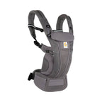 Ergobaby Omni Breeze Baby Carrier - Lightweight Newborn to Toddler Carrier with Breathable Soft Mesh, Enhanced Lumbar Support,  Adjustable Waistbelt & Cross Straps, Privacy Hood, 4 Carry Positions, 3-20Kgs, Birth - 4 Years, Graphite Grey