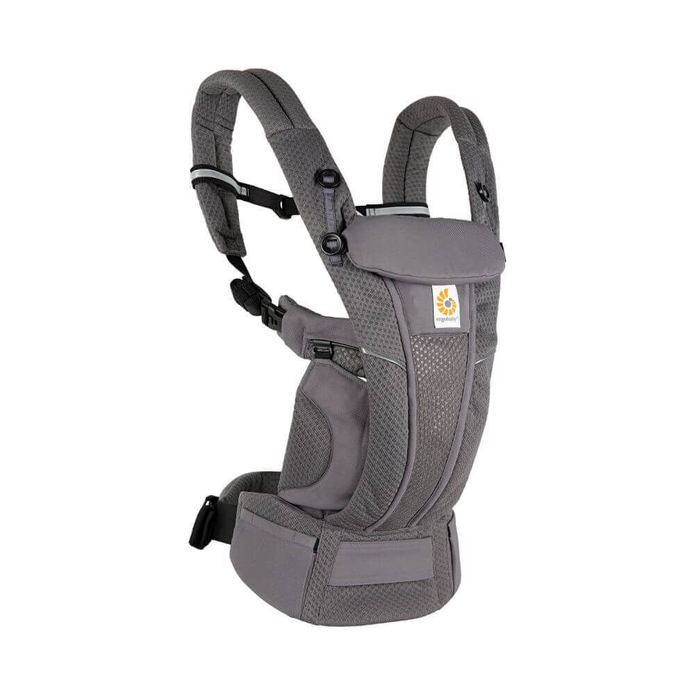 Ergobaby Omni Breeze Baby Carrier - Lightweight Newborn to Toddler Carrier with Breathable Soft Mesh, Enhanced Lumbar Support,  Adjustable Waistbelt & Cross Straps, Privacy Hood, 4 Carry Positions, 3-20Kgs, Birth - 4 Years