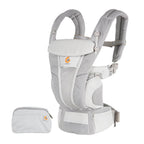 Ergobaby Omni Breeze Baby Carrier - Lightweight Newborn to Toddler Carrier with Breathable Soft Mesh, Enhanced Lumbar Support,  Adjustable Waistbelt & Cross Straps, Privacy Hood, 4 Carry Positions, 3-20Kgs, Birth - 4 Years