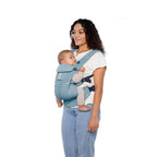 Ergobaby Omni Breeze Baby Carrier - Lightweight Newborn to Toddler Carrier with Breathable Soft Mesh, Enhanced Lumbar Support,  Adjustable Waistbelt & Cross Straps, Privacy Hood, 4 Carry Positions, 3-20Kgs, Birth - 4 Years, Slate Blue