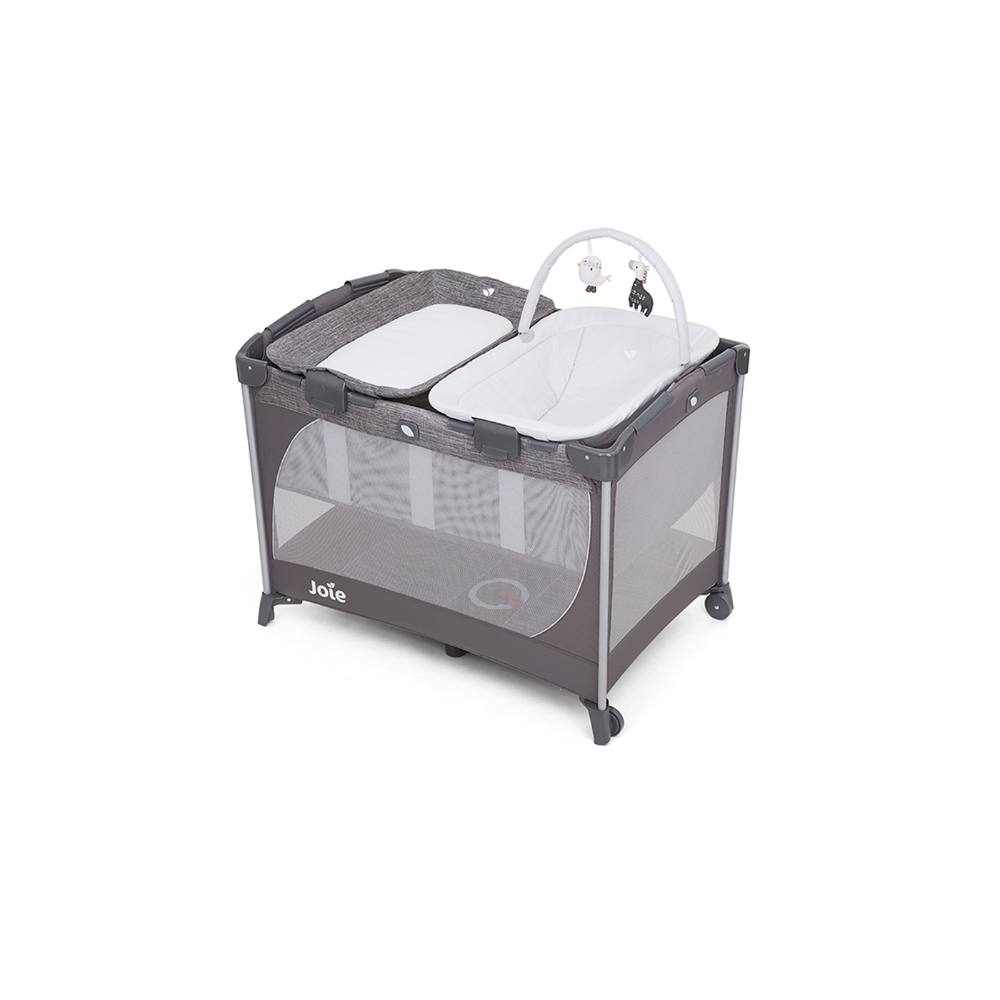 Joie Playard Commuter Change & Snooze - Linen Grey