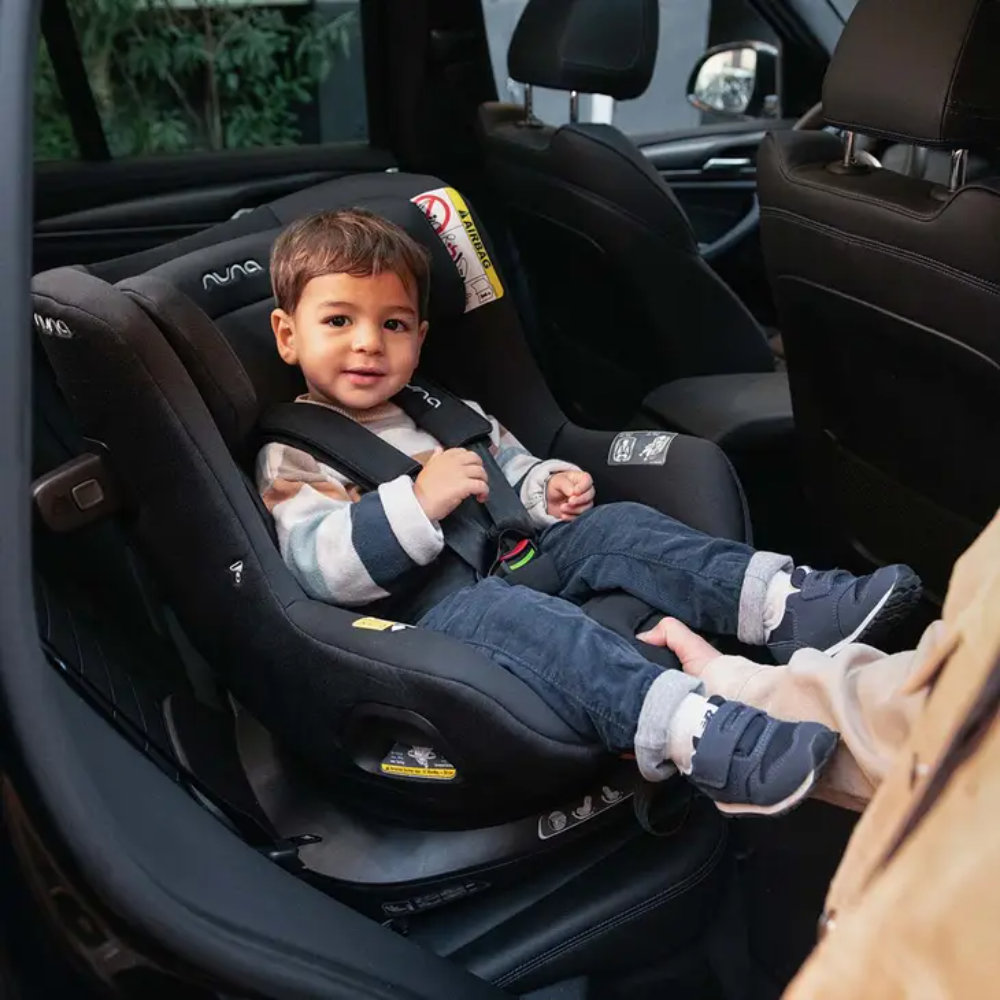 Nuna Pruu Baby Car Seat-Convertible Car Seat-360 Degree Rotation-10 Position Reclining Seat-Integrated Rebound Bar to Minimize Rotation During Impact-2 Years Warranty-For 0 to 4Y (Upto 19Kg) - Caviar