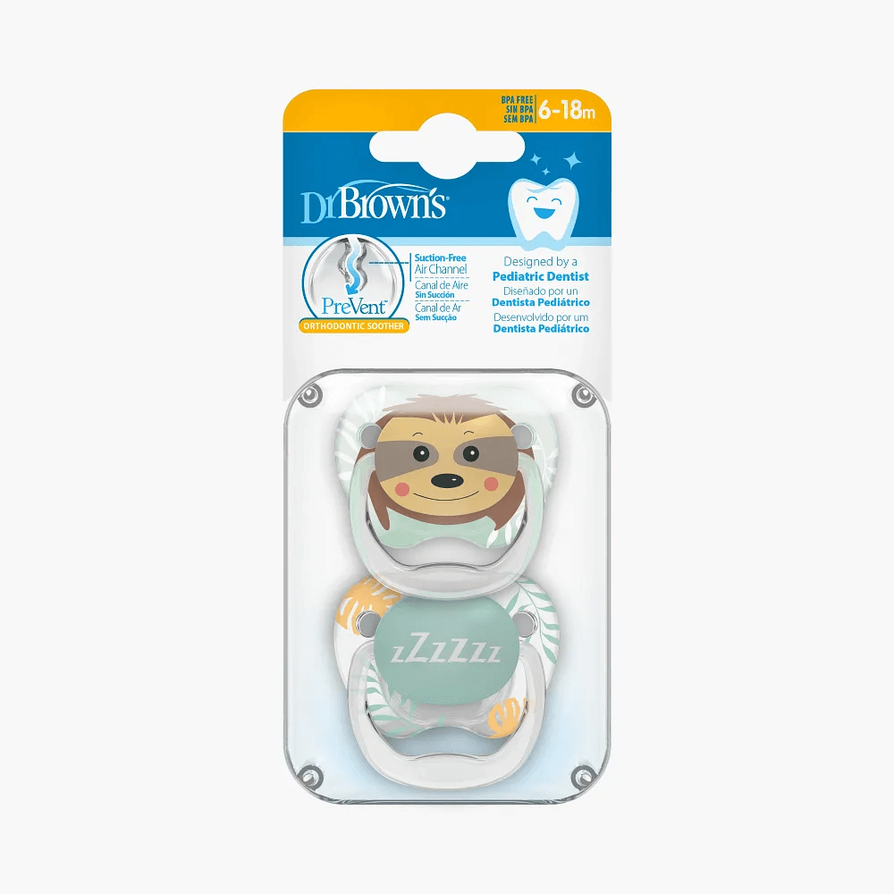 Dr. Brown’s Prevent Printed Shield Soother – Stage 2 (Pack of 2)