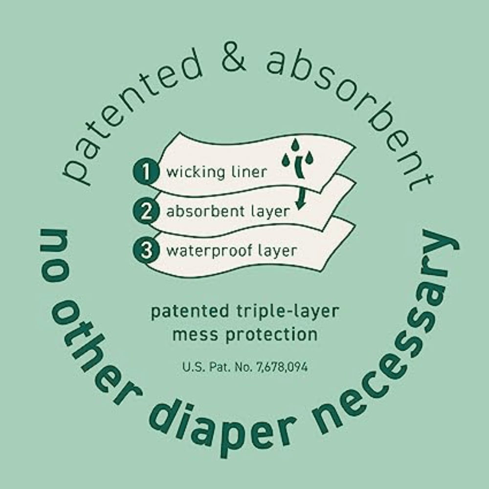 Green Sprouts Reusable Turtle Printed Swim Diaper with Snaps (1-2 years)