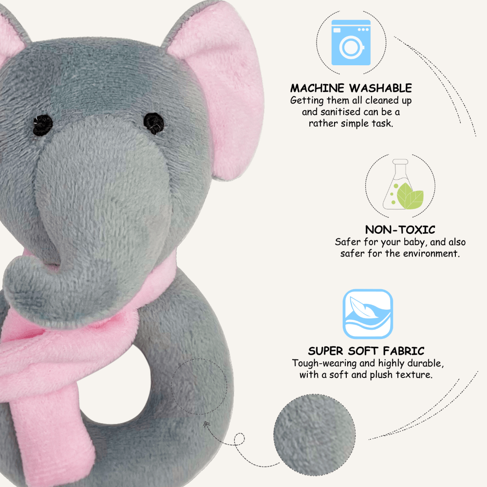 Abracadabra Ring Rattle - Elephant