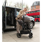 Nuna Pipa Urbn Ultra Lightweight Infant Car Seat|TUV Aircraft Certified|Baseless Install with Build in ISOFIX|0-18 Months|Upto 13Kg - Granite