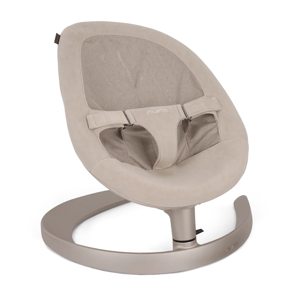 Nuna Leaf Grow Baby Bouncer|Sleek Design|Rock Solid Base with Motion Lock|3 Ergonomic Recline Positions|New Born to 60 kg - Chateau