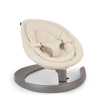 Nuna Leaf Grow Baby Bouncer|Sleek Design|Rock Solid Base with Motion Lock|3 Ergonomic Recline Positions|New Born to 60 kg - Cloud