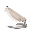 Nuna Leaf Grow Baby Bouncer|Sleek Design|Rock Solid Base with Motion Lock|3 Ergonomic Recline Positions|New Born to 60 kg - Cloud