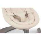 Nuna Leaf Grow Baby Bouncer|Sleek Design|Rock Solid Base with Motion Lock|3 Ergonomic Recline Positions|New Born to 60 kg - Cloud