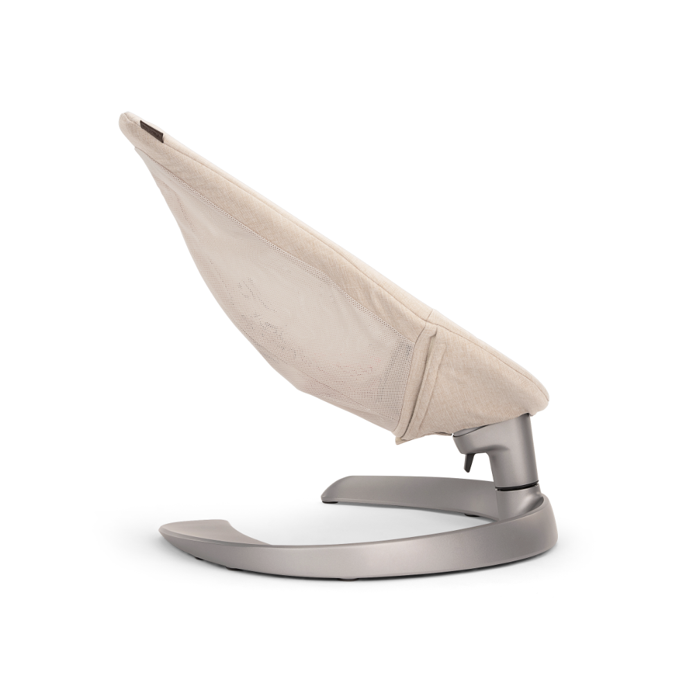 Nuna Leaf Grow Baby Bouncer|Sleek Design|Rock Solid Base with Motion Lock|3 Ergonomic Recline Positions|New Born to 60 kg - Cloud