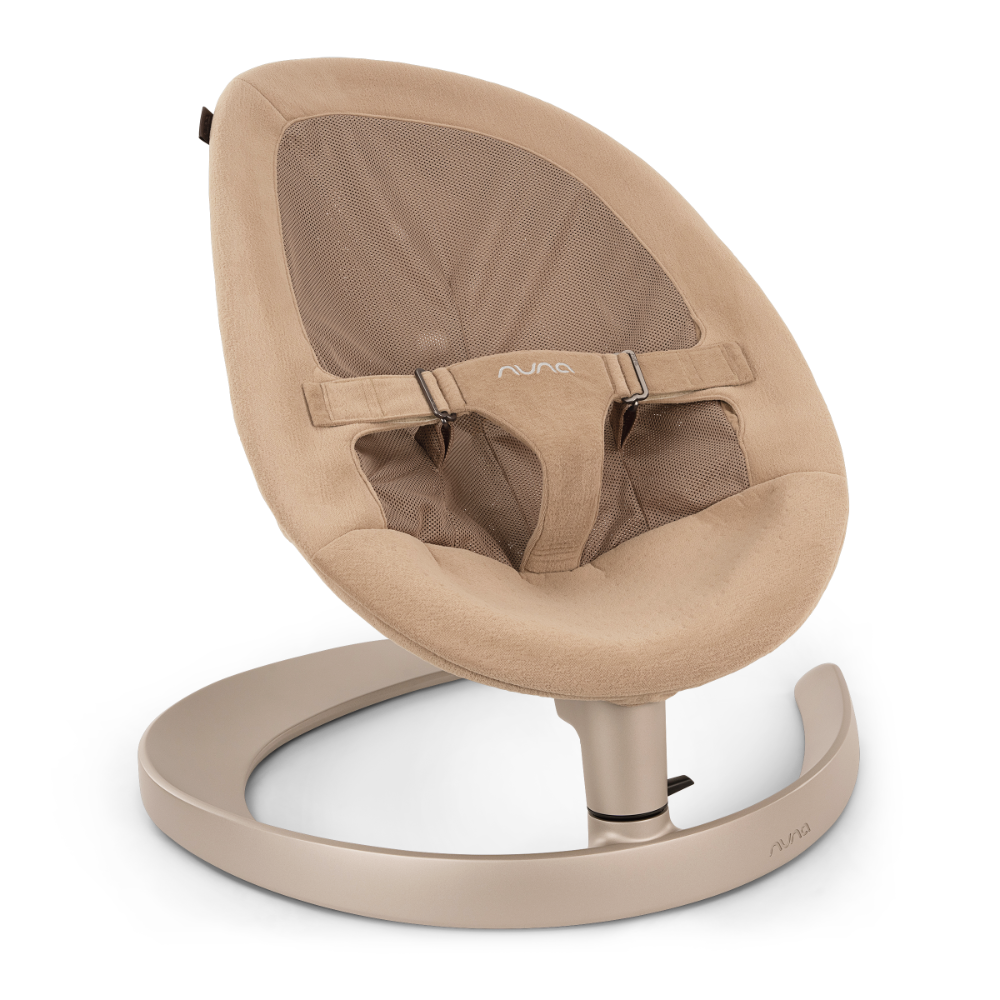 Nuna Leaf Grow Baby Bouncer|Sleek Design|Rock Solid Base with Motion Lock|3 Ergonomic Recline Positions|New Born to 60 kg - Teddy
