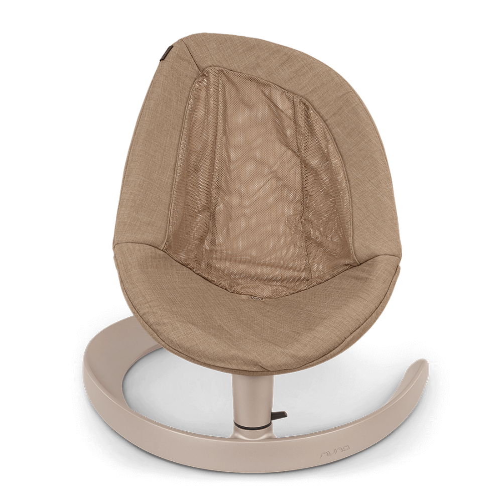 Nuna Leaf Grow Baby Bouncer|Sleek Design|Rock Solid Base with Motion Lock|3 Ergonomic Recline Positions|New Born to 60 kg - Teddy