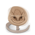 Nuna Leaf Grow Baby Bouncer|Sleek Design|Rock Solid Base with Motion Lock|3 Ergonomic Recline Positions|New Born to 60 kg - Teddy