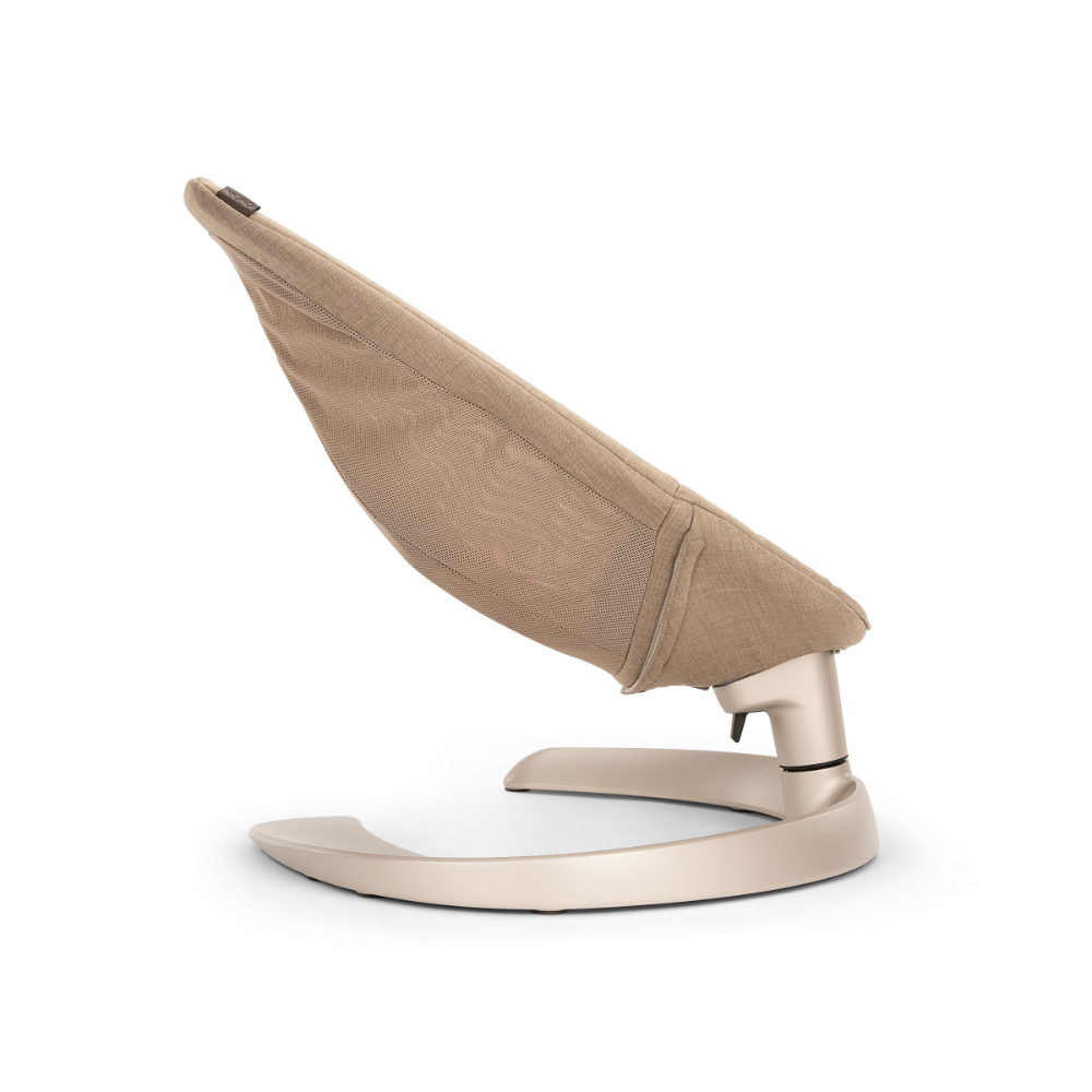 Nuna Leaf Grow Baby Bouncer|Sleek Design|Rock Solid Base with Motion Lock|3 Ergonomic Recline Positions|New Born to 60 kg - Teddy