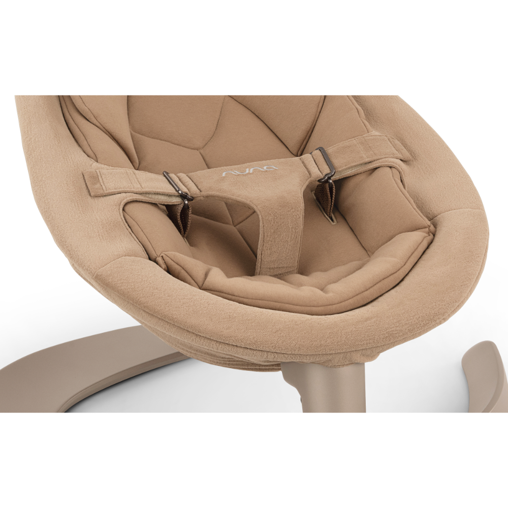 Nuna Leaf Grow Baby Bouncer|Sleek Design|Rock Solid Base with Motion Lock|3 Ergonomic Recline Positions|New Born to 60 kg - Teddy