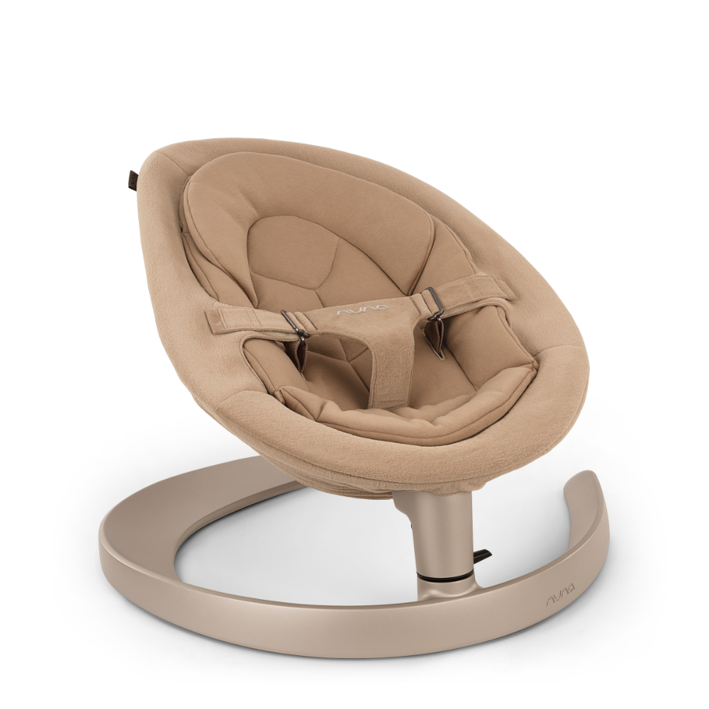 Nuna Leaf Grow Baby Bouncer|Sleek Design|Rock Solid Base with Motion Lock|3 Ergonomic Recline Positions|New Born to 60 kg - Teddy