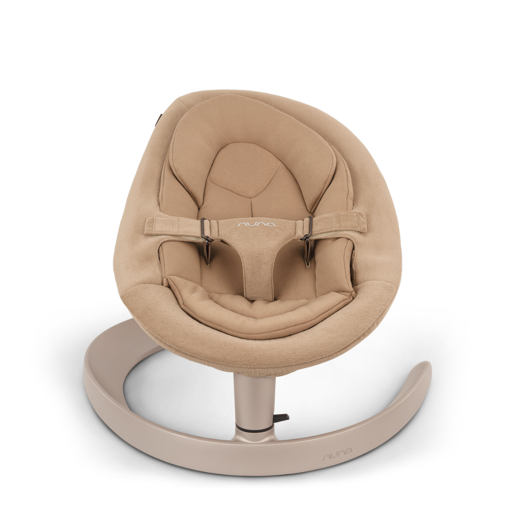 Nuna Leaf Grow Baby Bouncer|Sleek Design|Rock Solid Base with Motion Lock|3 Ergonomic Recline Positions|New Born to 60 kg - Teddy