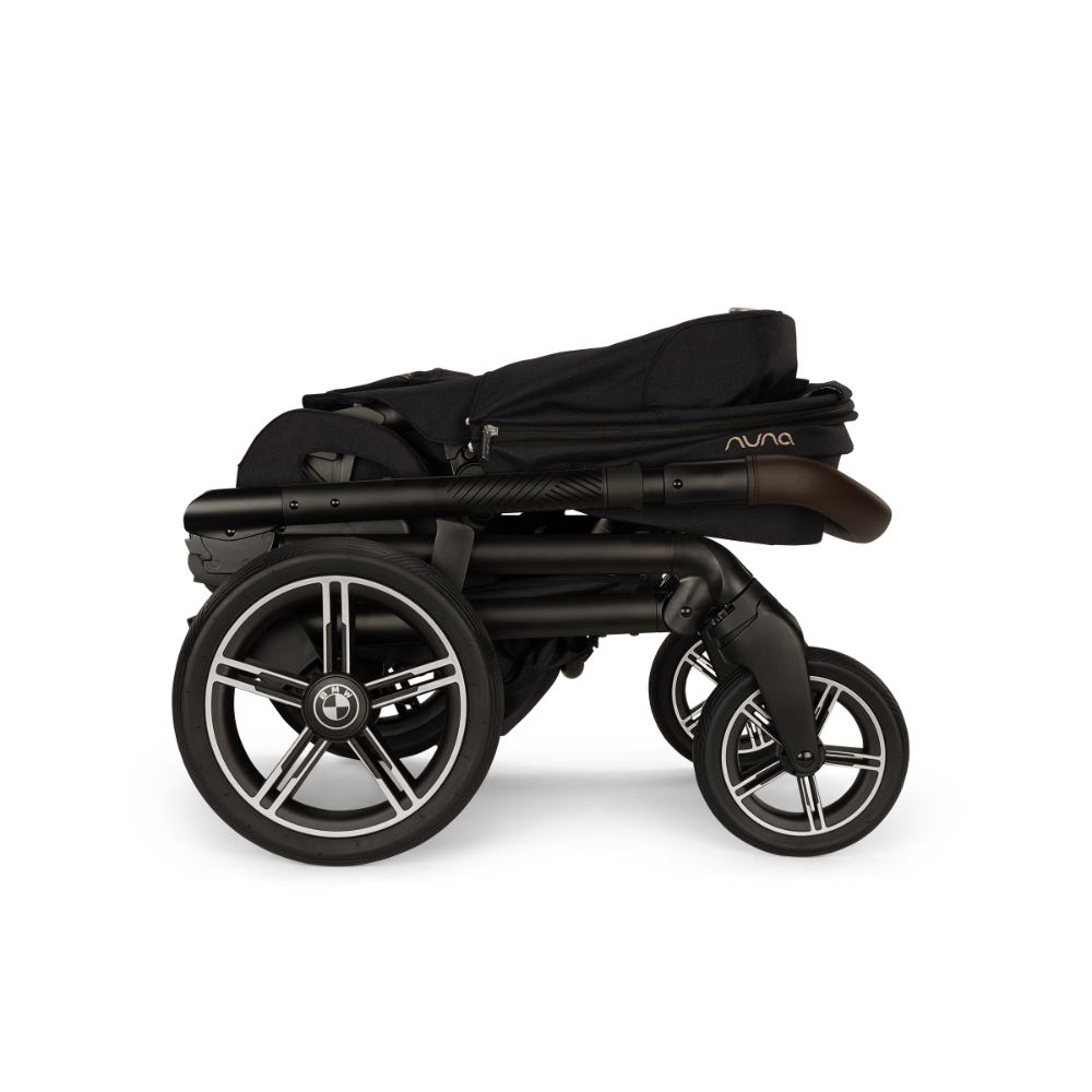 Nuna Mixx Next Reversible Seat Stroller with Flat Recline|Height Adjustable Handle Bar|All Terrain|All Wheel Suspension|One Hand Fold|Rain Cover & Post Adaptors|0 to 4Y (Upto 22Kg)-BMW Element