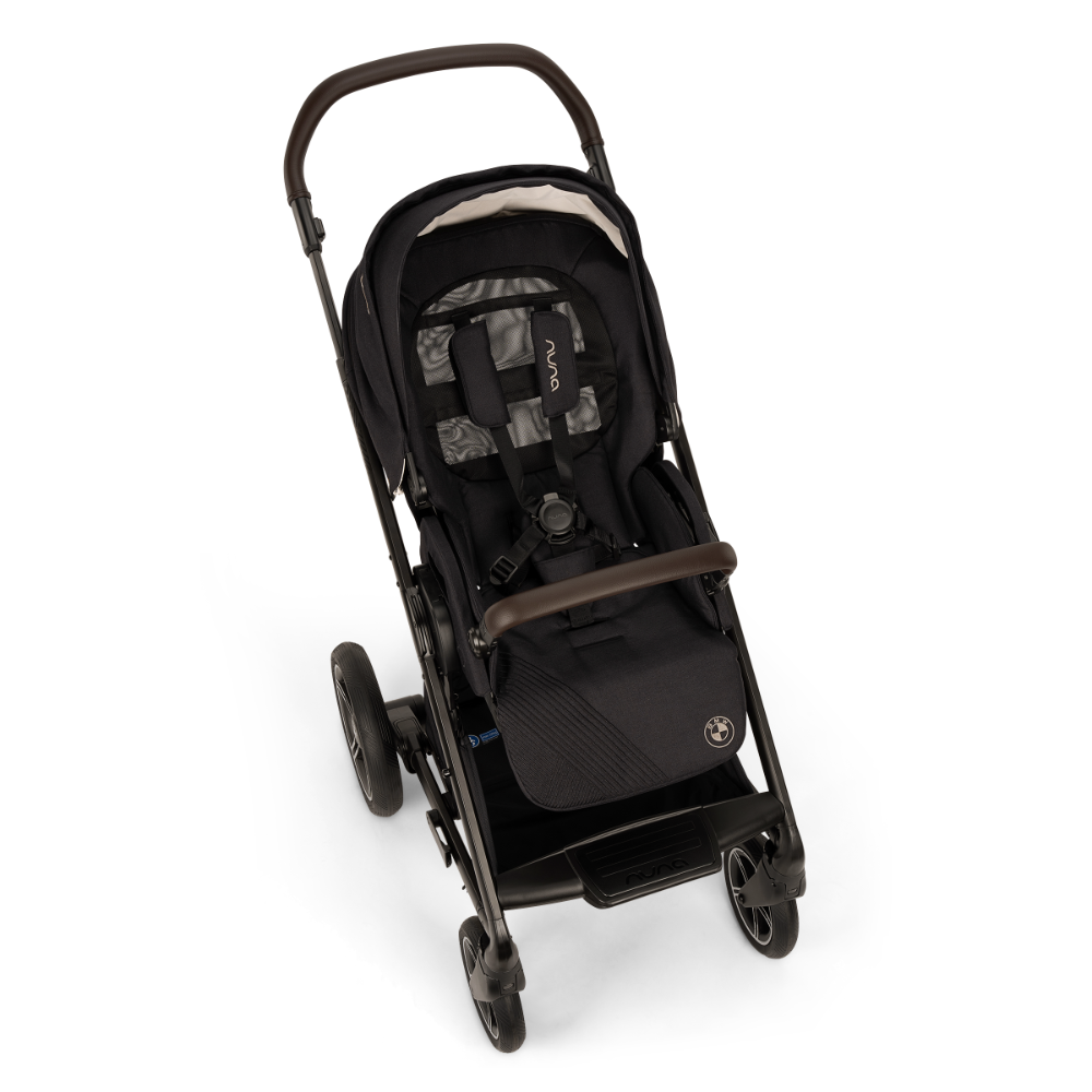 Nuna Mixx Next Reversible Seat Stroller with Flat Recline|Height Adjustable Handle Bar|All Terrain|All Wheel Suspension|One Hand Fold|Rain Cover & Post Adaptors|0 to 4Y (Upto 22Kg)-BMW Element