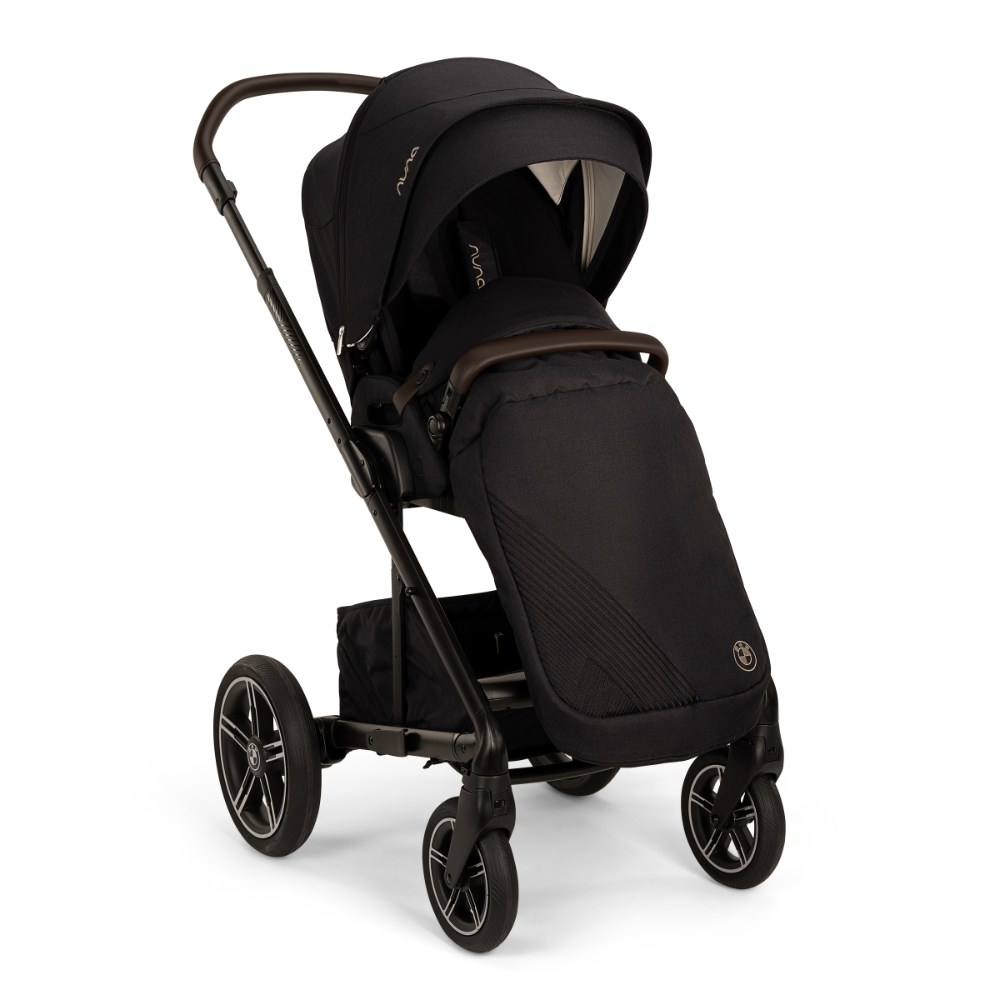 Nuna Mixx Next Reversible Seat Stroller with Flat Recline|Height Adjustable Handle Bar|All Terrain|All Wheel Suspension|One Hand Fold|Rain Cover & Post Adaptors|0 to 4Y (Upto 22Kg)-BMW Element