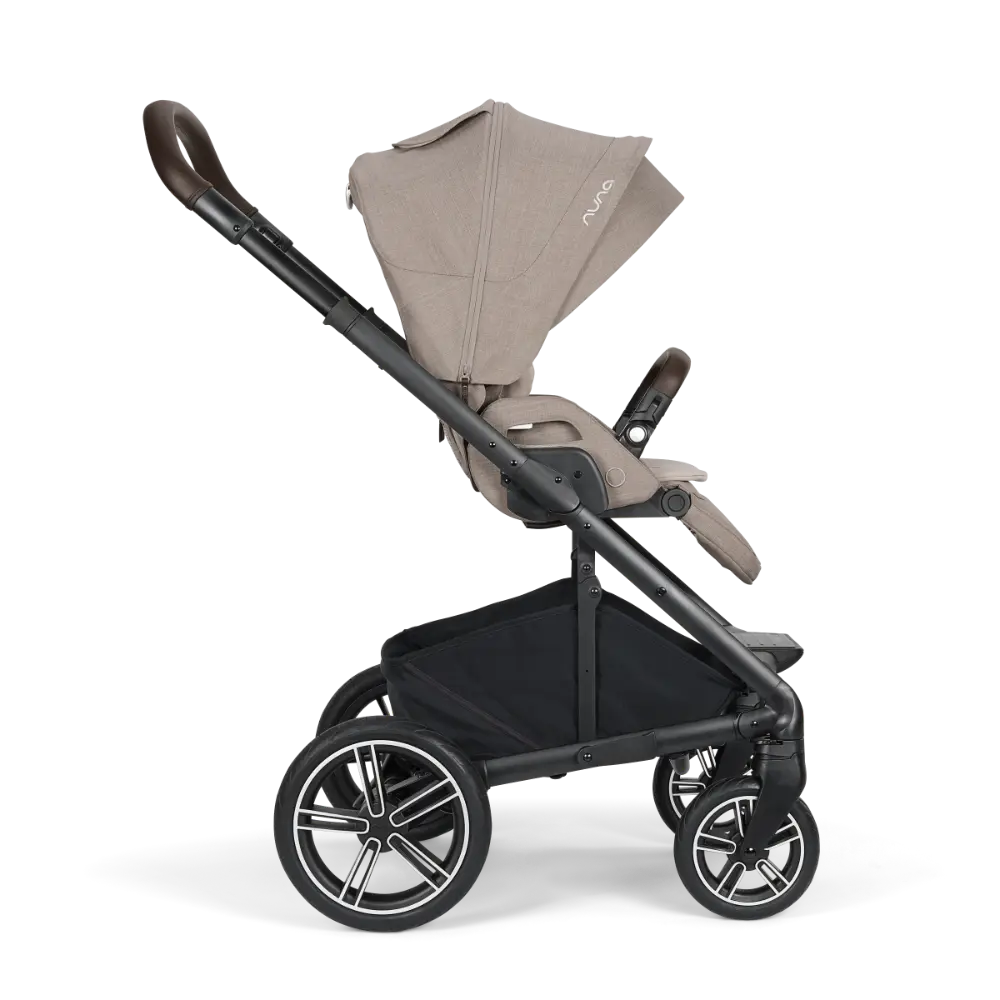 Nuna Mixx Next Reversible Seat Stroller with Flat Recline|Height Adjustable Handle Bar|All Terrain|All Wheel Suspension|One Hand Fold|Rain Cover & Post Adaptors|0 to 4Y (Upto 22Kg) - Chateau