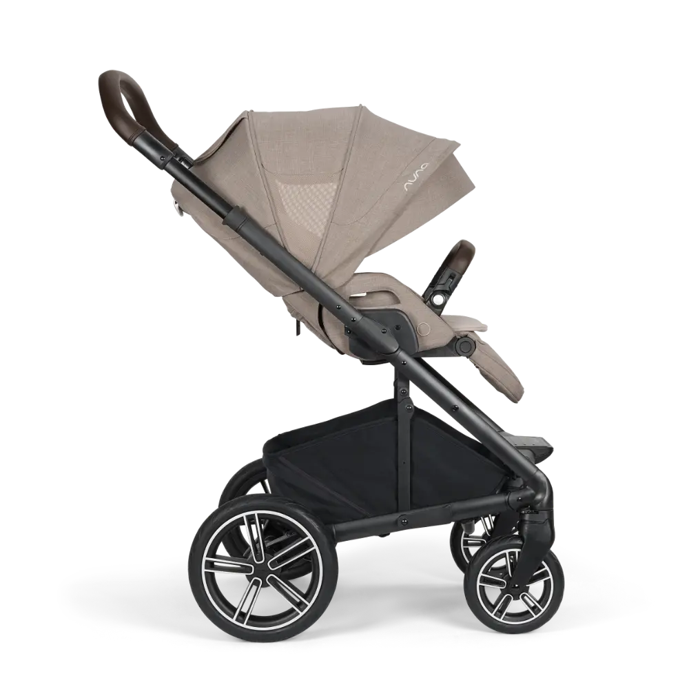 Nuna Mixx Next Reversible Seat Stroller with Flat Recline|Height Adjustable Handle Bar|All Terrain|All Wheel Suspension|One Hand Fold|Rain Cover & Post Adaptors|0 to 4Y (Upto 22Kg) - Chateau