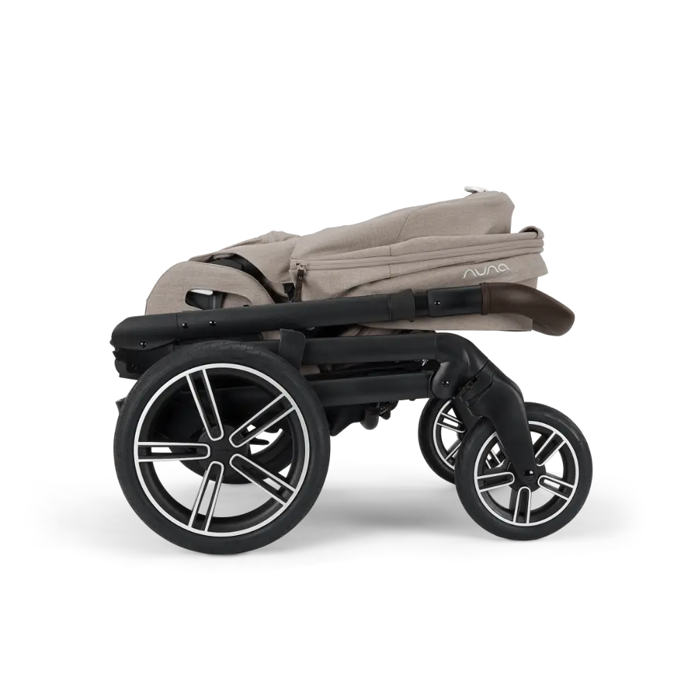 Nuna Mixx Next Reversible Seat Stroller with Flat Recline|Height Adjustable Handle Bar|All Terrain|All Wheel Suspension|One Hand Fold|Rain Cover & Post Adaptors|0 to 4Y (Upto 22Kg) - Chateau