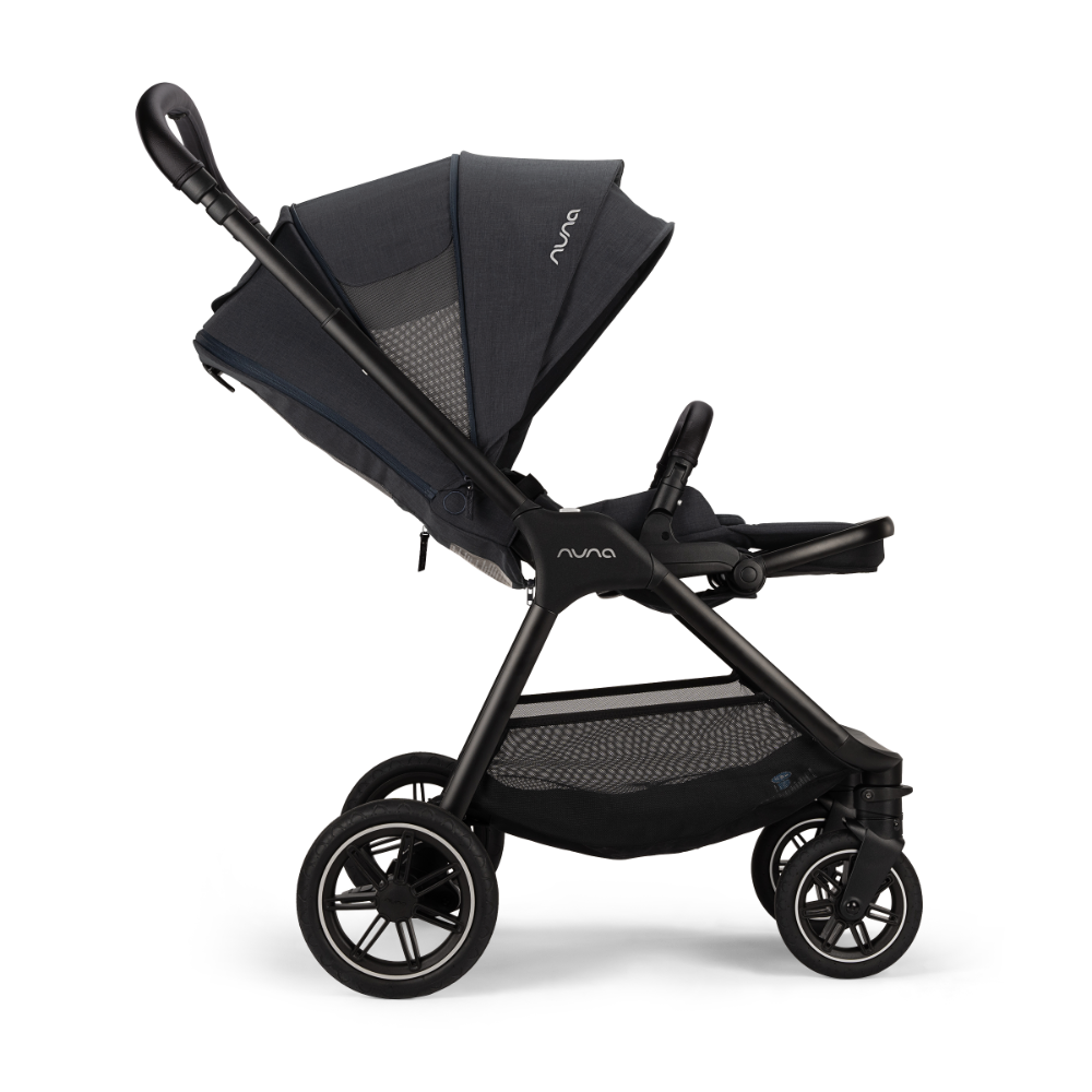 Nuna TRIV Next Reversible Seat Stroller with Flat Recline|Height Adjustable Handle Bar|All Terrain|All Wheel Suspension|One Hand Fold|Rain Cover & Post Adaptors|0 to 4Y (Upto 22Kg) - Ocean