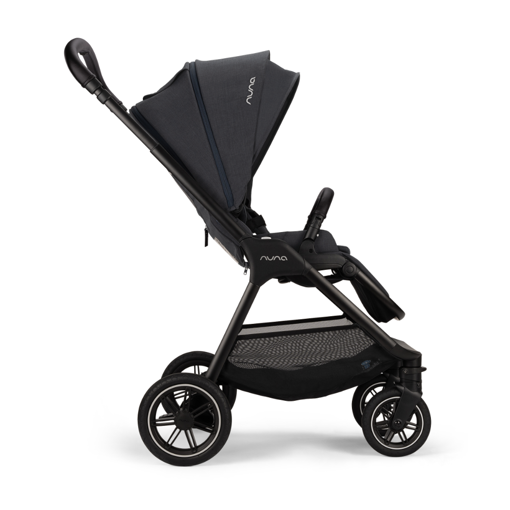 Nuna TRIV Next Reversible Seat Stroller with Flat Recline|Height Adjustable Handle Bar|All Terrain|All Wheel Suspension|One Hand Fold|Rain Cover & Post Adaptors|0 to 4Y (Upto 22Kg) - Ocean