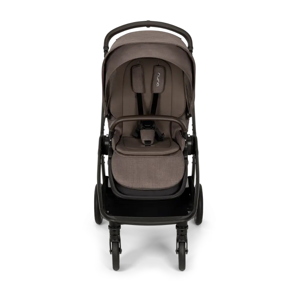 Nuna TRIV Next Reversible Seat Stroller with Flat Recline|Height Adjustable Handle Bar|All Terrain|All Wheel Suspension|One Hand Fold|Rain Cover & Post Adaptors|0 to 4Y (Upto 22Kg) -  Chestnut