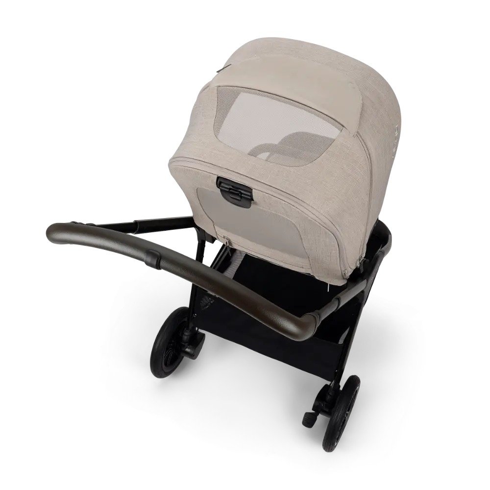 Nuna TRIV Next Reversible Seat Stroller with Flat Recline|Height Adjustable Handle Bar|All Terrain|All Wheel Suspension|One Hand Fold|Rain Cover & Post Adaptors|0 to 4Y (Upto 22Kg) - Chateau