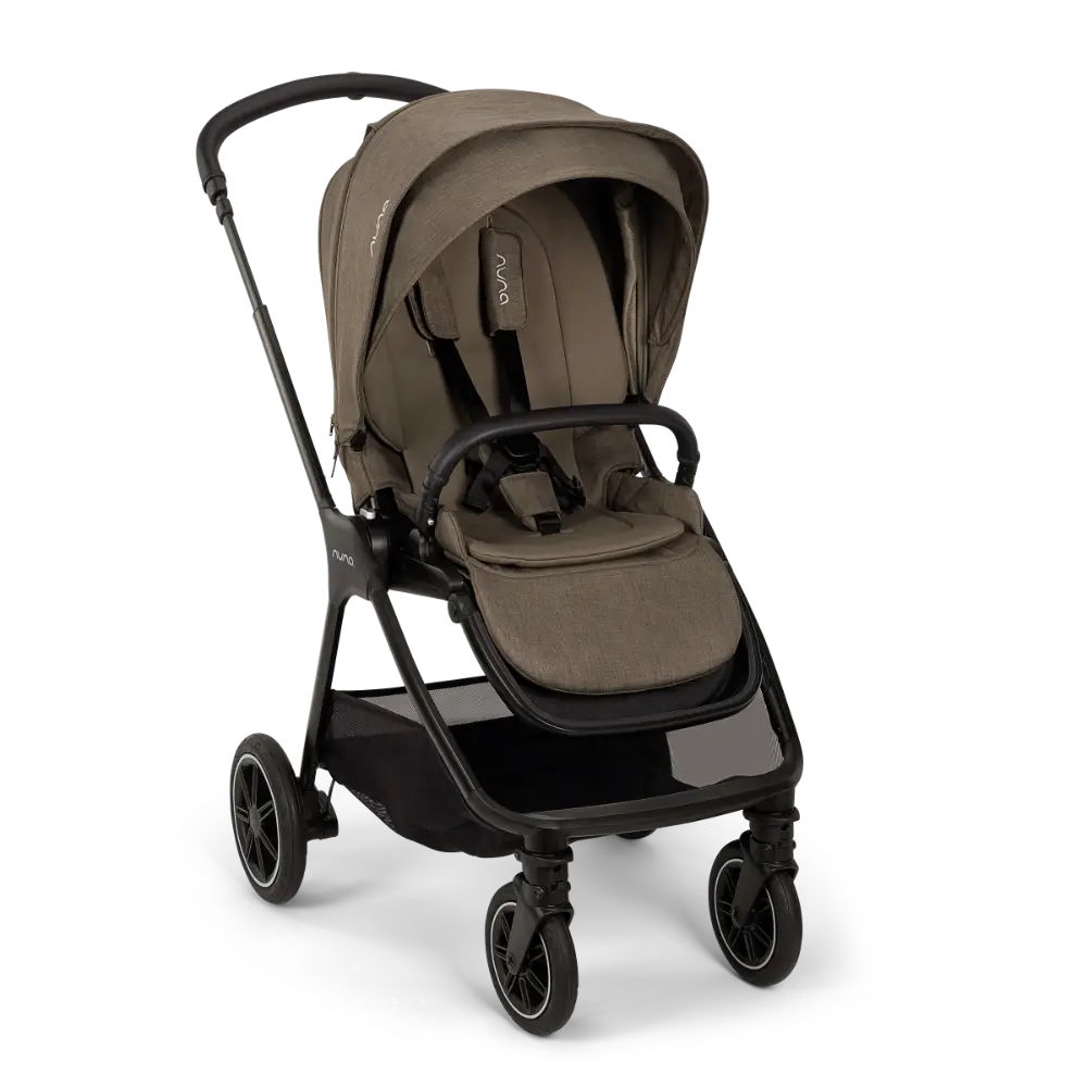 Nuna TRIV Next Reversible Seat Stroller with Flat Recline-Height Adjustable Handle Bar,All Terrain-All Wheel Suspension-One Hand Fold-Rain Cover & Post Adaptors-0 to 4Y (Upto 22Kg) - Pistachio