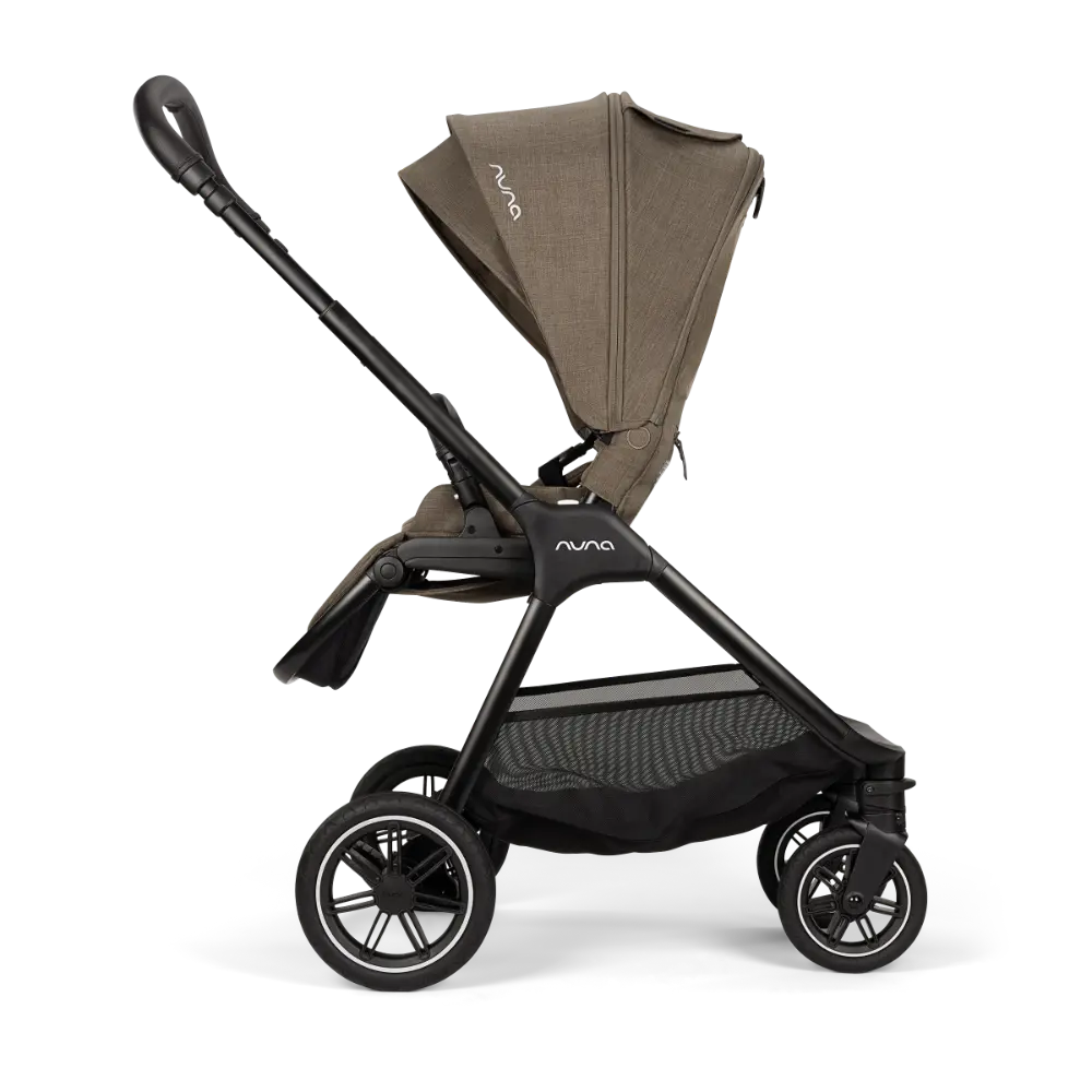 Nuna TRIV Next Reversible Seat Stroller with Flat Recline-Height Adjustable Handle Bar,All Terrain-All Wheel Suspension-One Hand Fold-Rain Cover & Post Adaptors-0 to 4Y (Upto 22Kg) - Pistachio