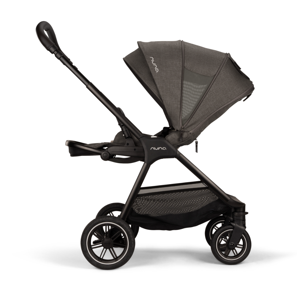 Nuna TRIV Next Reversible Seat Stroller with Flat Recline|Height Adjustable Handle Bar|All Terrain|All Wheel Suspension|One Hand Fold|Rain Cover & Post Adaptors|0 to 4Y (Upto 22Kg) -  Thunder
