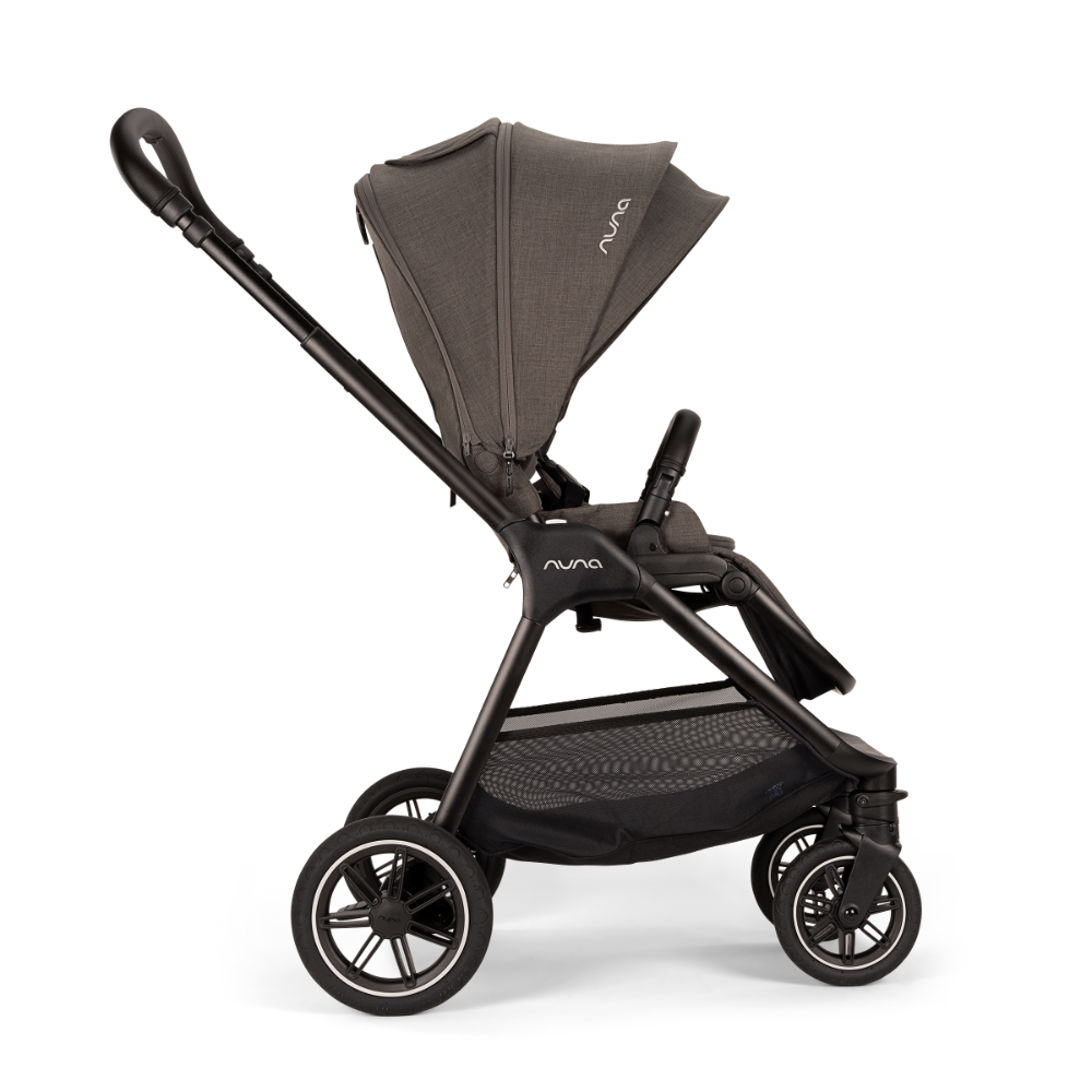 Nuna TRIV Next Reversible Seat Stroller with Flat Recline|Height Adjustable Handle Bar|All Terrain|All Wheel Suspension|One Hand Fold|Rain Cover & Post Adaptors|0 to 4Y (Upto 22Kg) -  Thunder