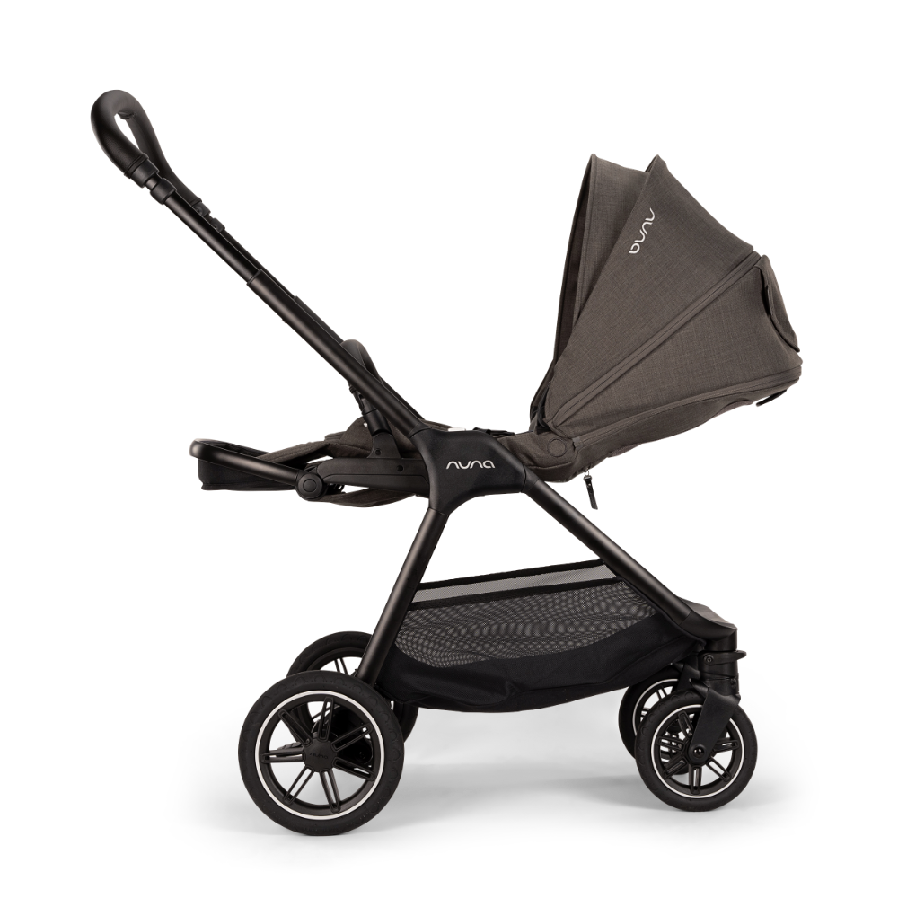 Nuna TRIV Next Reversible Seat Stroller with Flat Recline|Height Adjustable Handle Bar|All Terrain|All Wheel Suspension|One Hand Fold|Rain Cover & Post Adaptors|0 to 4Y (Upto 22Kg) -  Thunder
