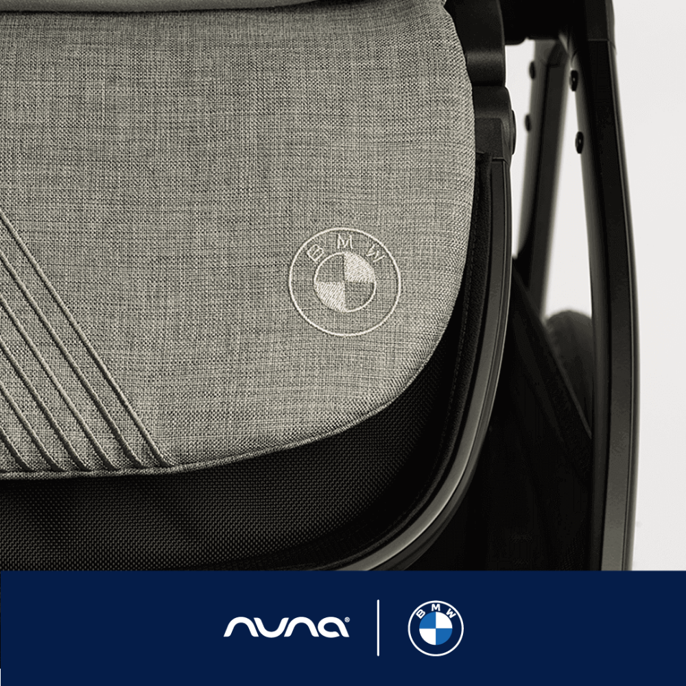 Nuna TRIV Next Reversible Seat Stroller with Flat Recline|Height Adjustable Handle Bar|All Terrain|All Wheel Suspension|One Hand Fold|Rain Cover & Post Adaptors|0 to 4Y (Upto 22Kg)-BMW Graphine